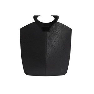 Louis Vuitton leather Demilune handbag black Epi